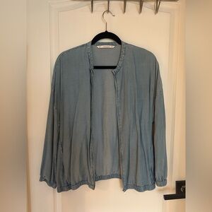 Zara Denimwear Jacket in Soft Blue